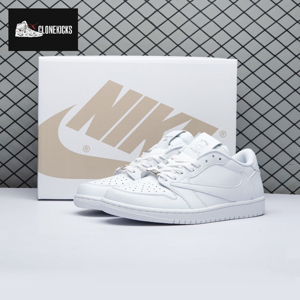 Travis Scott x Air Jordan 1 Low Triple White DM7866 292 Unisex
