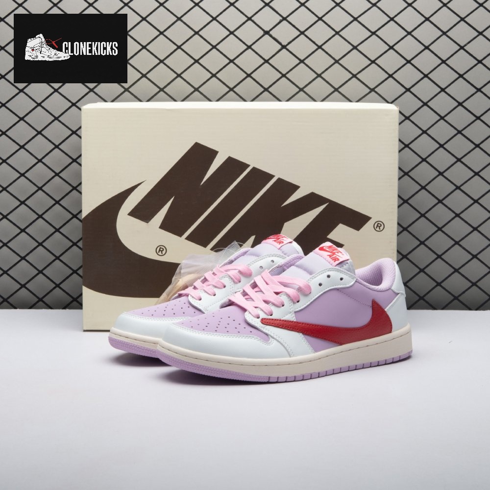 Travis Scott x Air Jordan 1 Low White Pink DM7866-106 Unisex