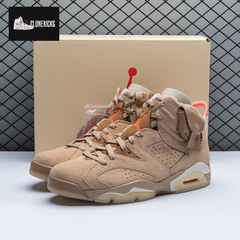 Travis Scott x Air Jordan 6 Retro British Khaki Men's